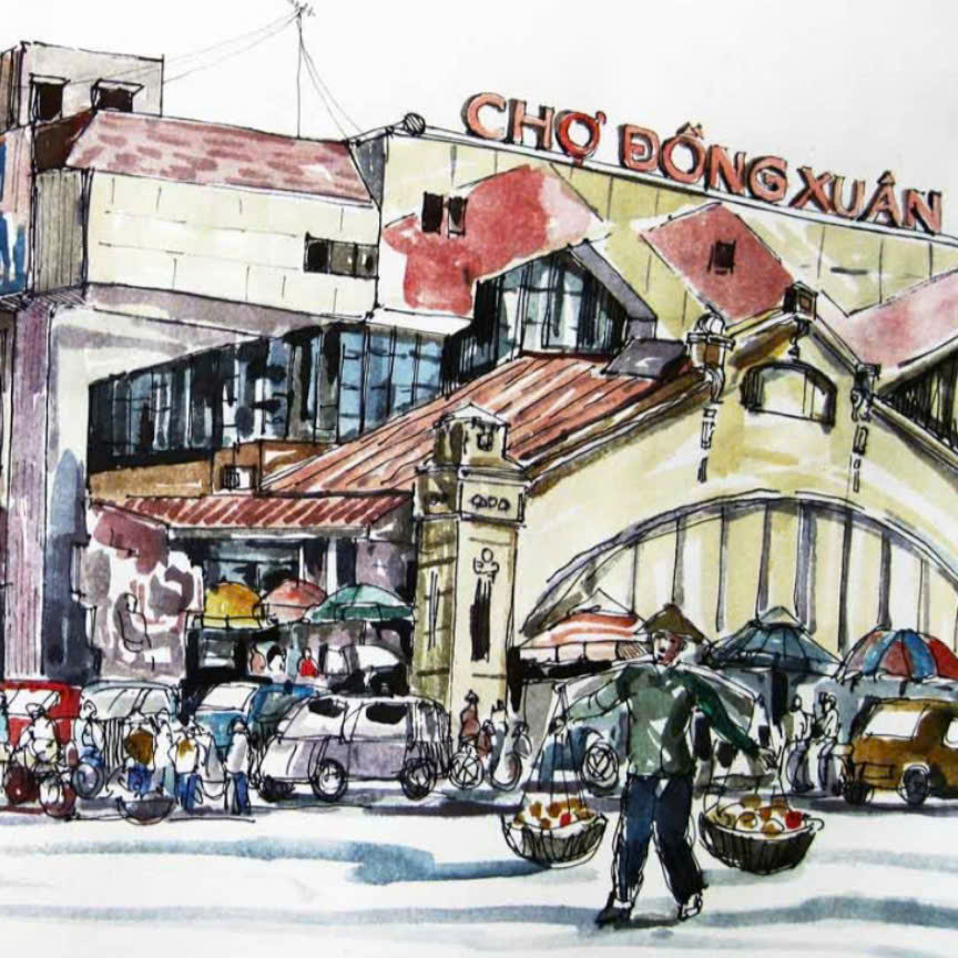 Tranh sài gòn xưa