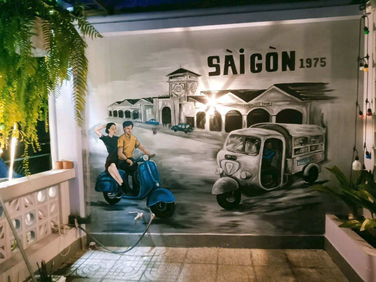 Tranh tường cà phê