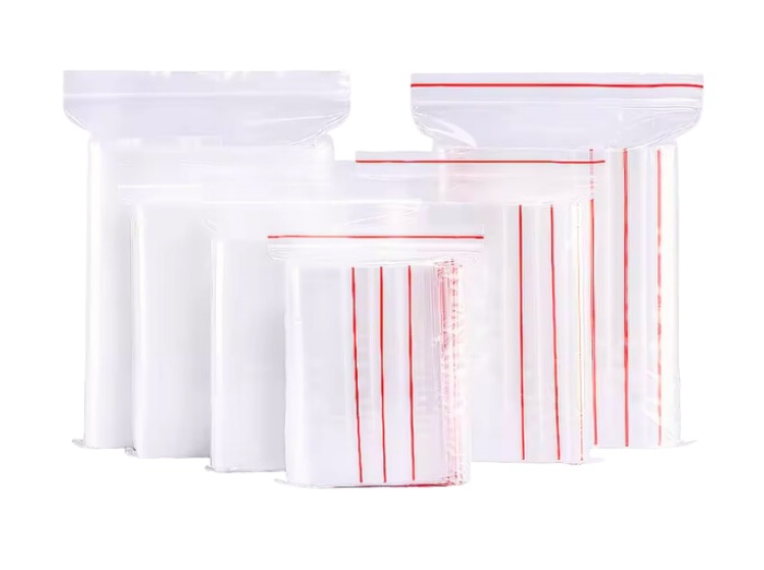 Túi zipper chỉ đỏ