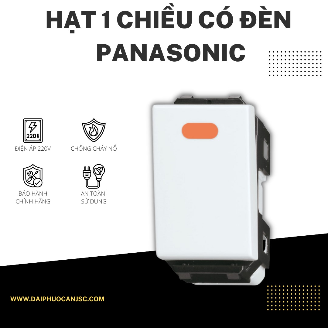Công tắc 1 chiều có đèn