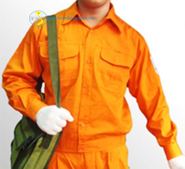 Áo BH kk Nhật cotton dày màu cam