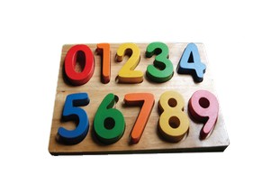 Bảng chữ số bằng gỗ
