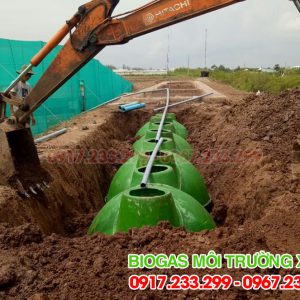Hầm bể biogas composite đường kính 2,9m