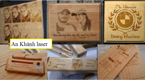 Khắc laser trên gỗ