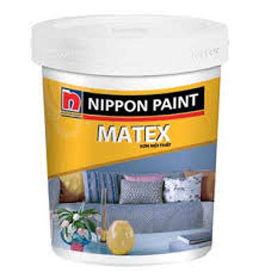 Sơn phủ nội thất Nippon Matex màu chuẩn 5Kg