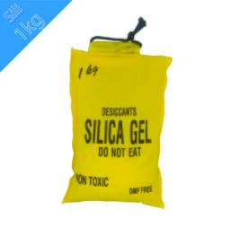 Túi chống ẩm dạng hạt Silica gel 1kg bao vàng