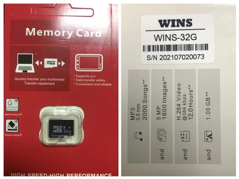 Thẻ nhớ 32gb camera WINS