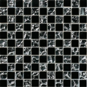 Gạch Mosaic Bạch Kim Trộn Kính