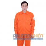 Quần áo bảo hộ màu cam chất liệu Kaki Băng Zin