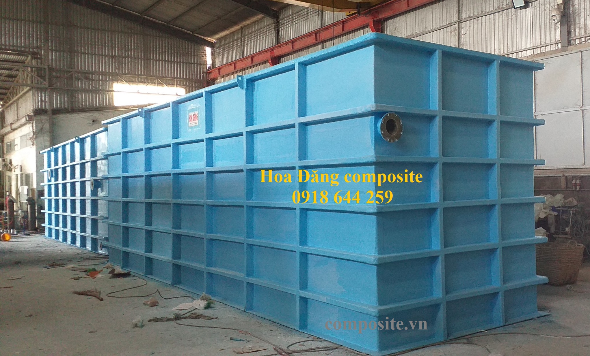 Bồn composite - frp xử lý nước thải 70m3