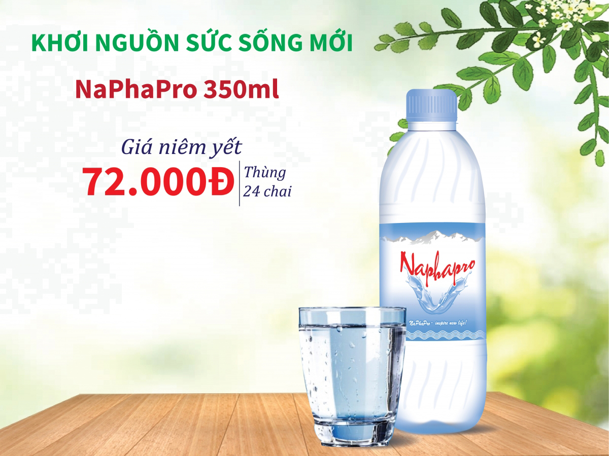 Nước uống tinh khiết 350ml Naphapro