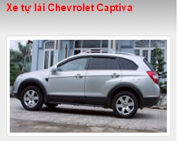 Cho thuê xe tự lái Chevrolet Captiva
