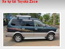 Cho thuê xe tự lái Toyota Zace
