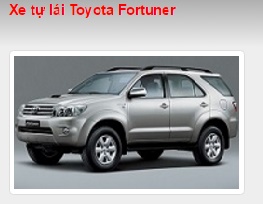 Cho thuê xe tự lái Toyota Fortuner