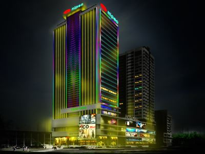 Thi công hệ thống LED tòa nhà tại Hải Phòng