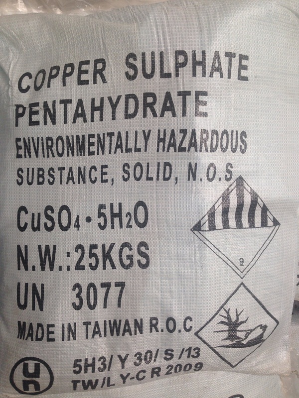 COPPER SULPHATE PENTAHYDRATE 24.5% - CUSO4.5H2O