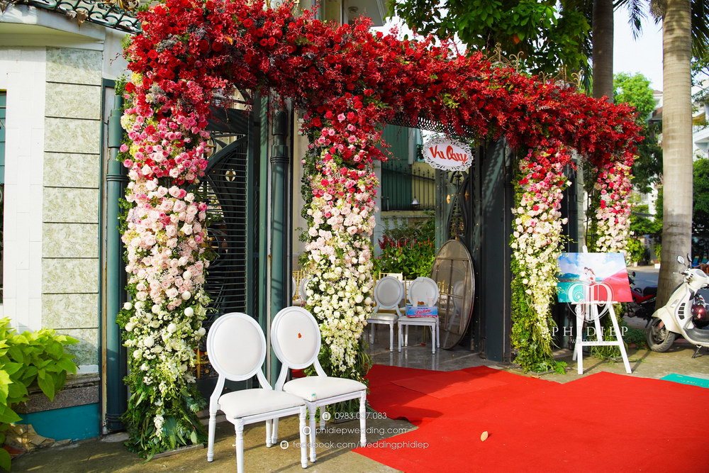 Cho thuê cổng hoa cưới đẹp