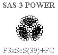 Dây cáp khoan chuyên dụng F3xSeS(39)+FC