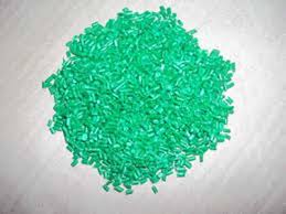 Hạt nhựa tái sinh HDPE lưới xanh ngọc