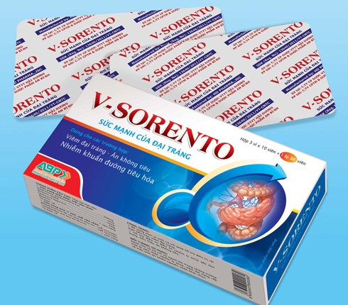 V-Sorento, Chữa trị viêm đại tràng